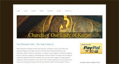 Desktop Screenshot of churchofourladyofkazan.org