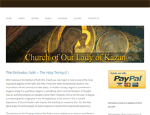 Tablet Screenshot of churchofourladyofkazan.org